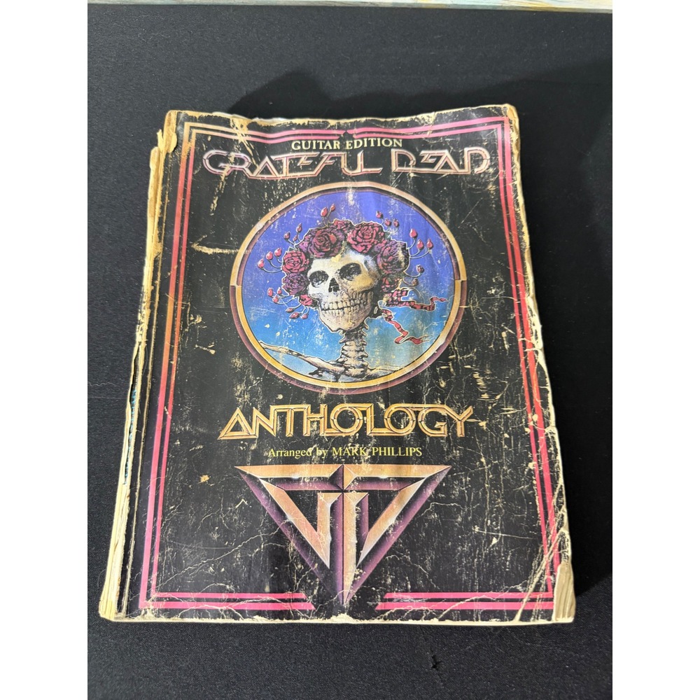 Grateful Dead Anthology Guitar Edition Sheet Music Book 1986 Black Fair Vintage